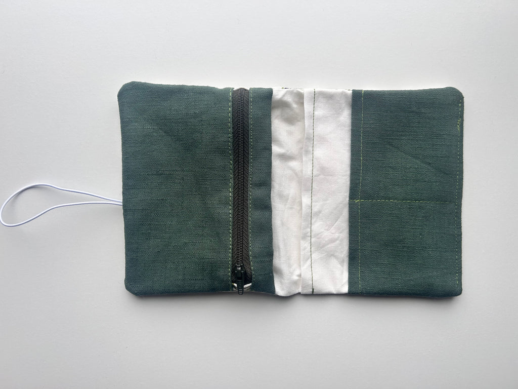 Everything Pouch – Olive Branch (Dark Green Zip)