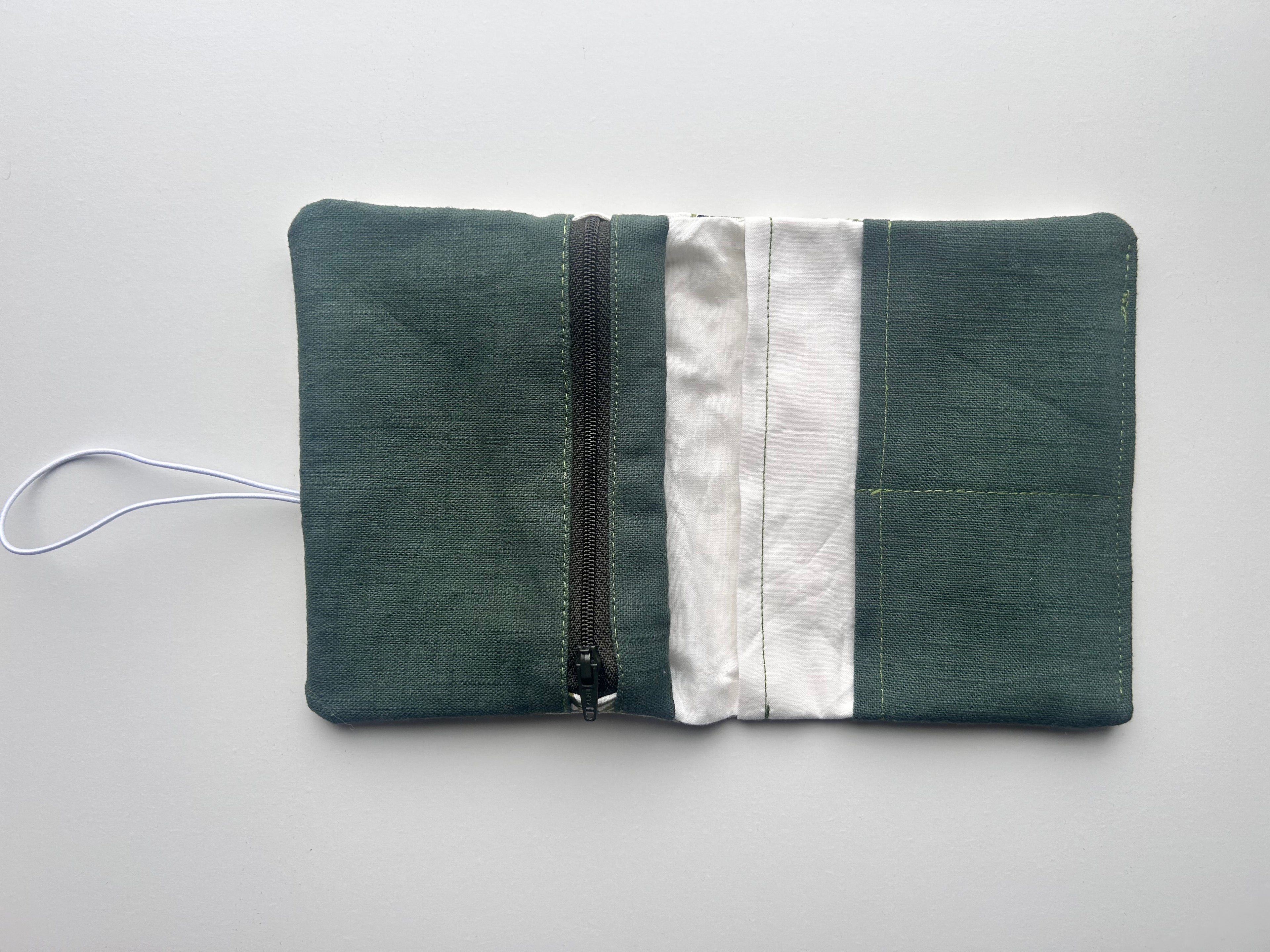 Everything Pouch – Olive Branch (Dark Green Zip)