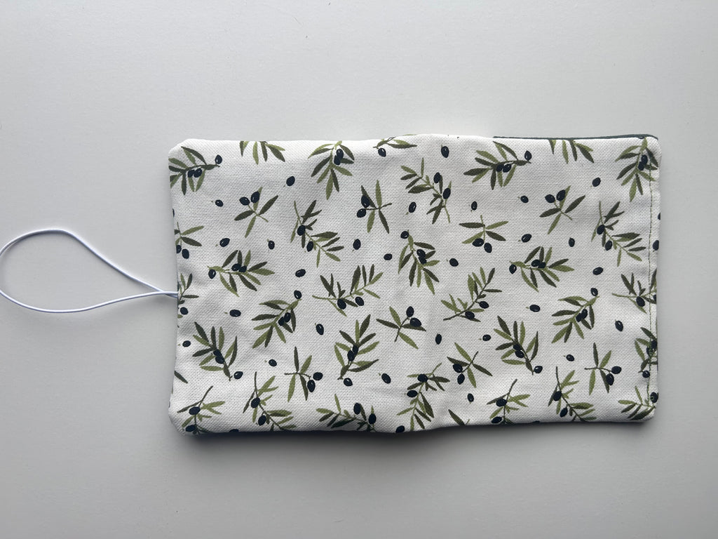 Everything Pouch – Olive Branch (Light Green Zip)